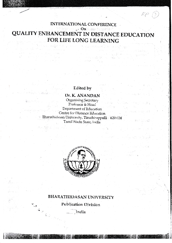 (PDF) The Role of Open Distance Learning in Professional Development of ...