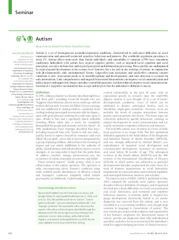 Autism essay titles image