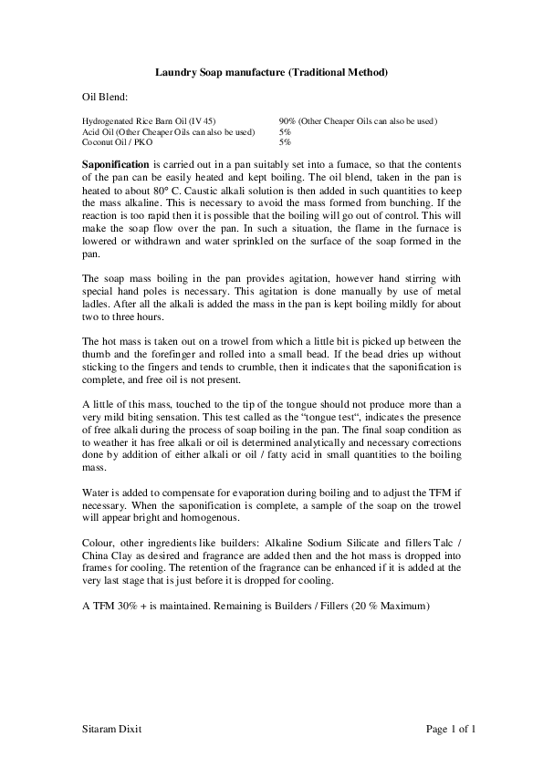 (PDF) Laundry Soap manufacture Sitaram Dixit Academia.edu