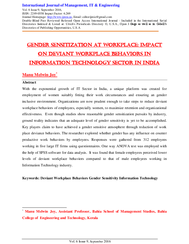 Importance of gender sensitization image