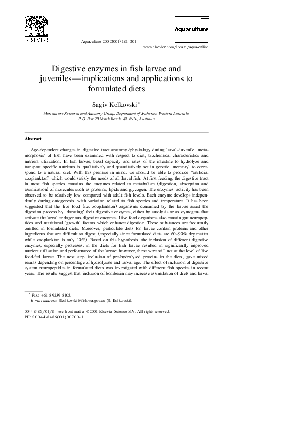 Enzymology fish thesis picture