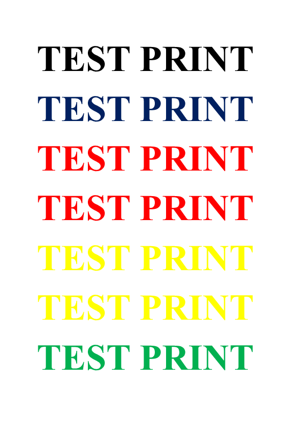 Blank Page Print Test