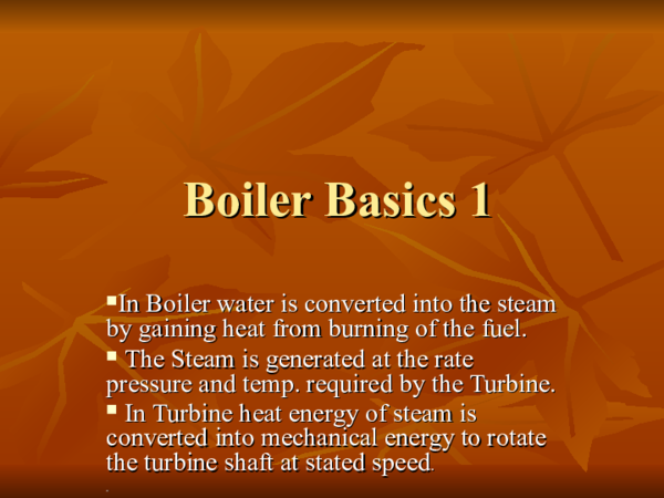 (PPT) Boiler Basics