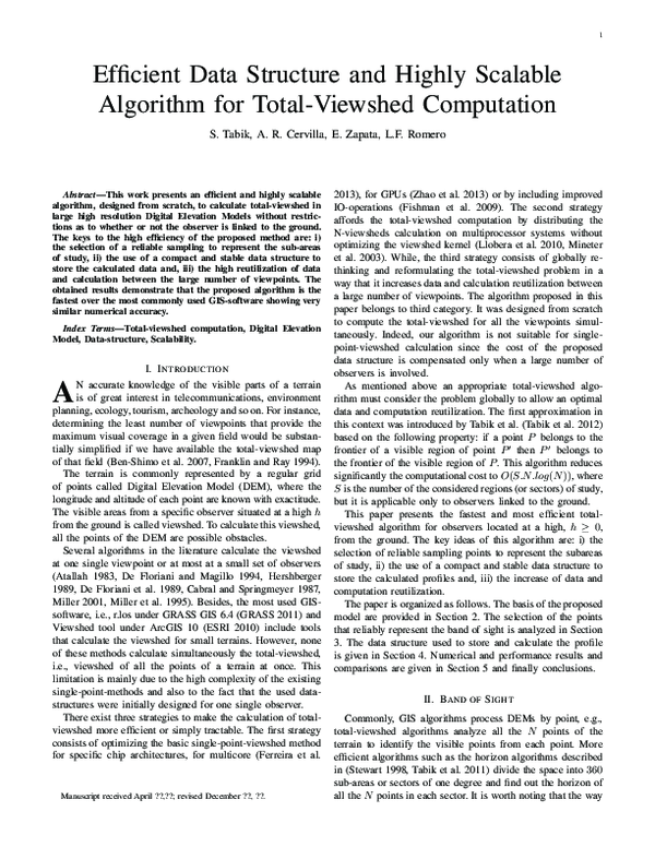 (PDF) Efficient Data Structure and Highly Scalable Algorithm for Total ...