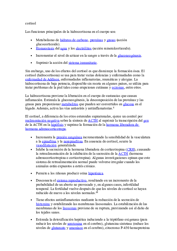 valores normales de cortisol en orina