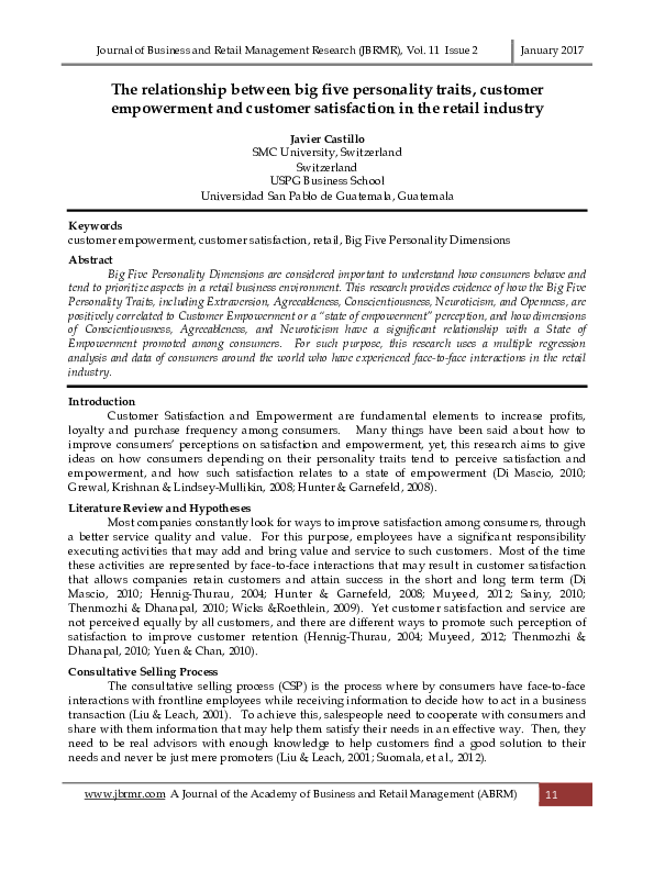 Characteristics of relationship management picture