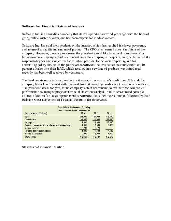 Fresh Look at Doc Software Inc Financial Statement Analysis