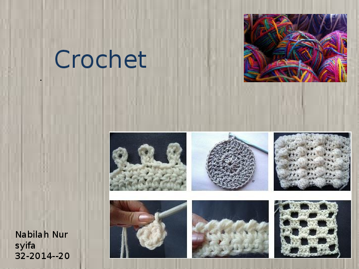 (PPT) Sejarah desain Crochet rajutan