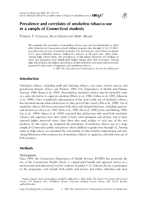 Chewing tobacco essays 06 image