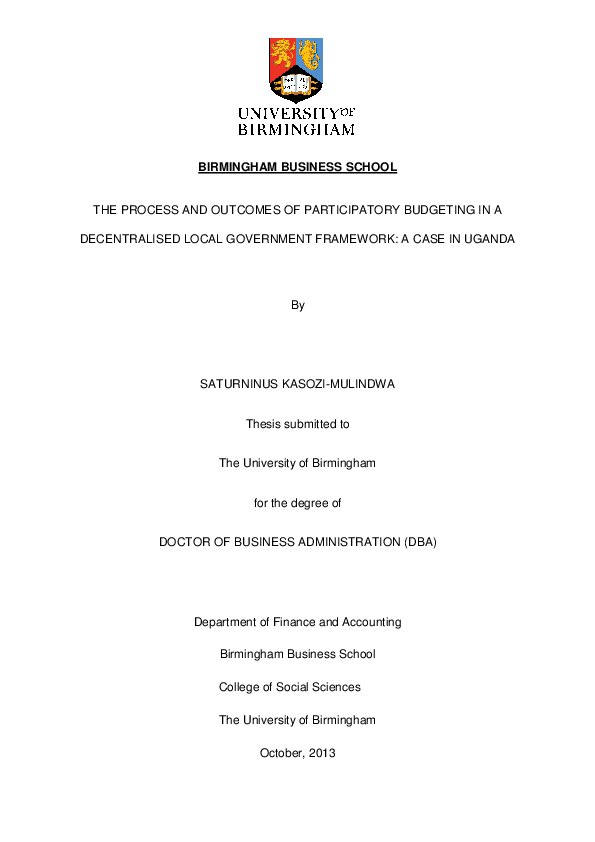 Participatory budgeting research paper image