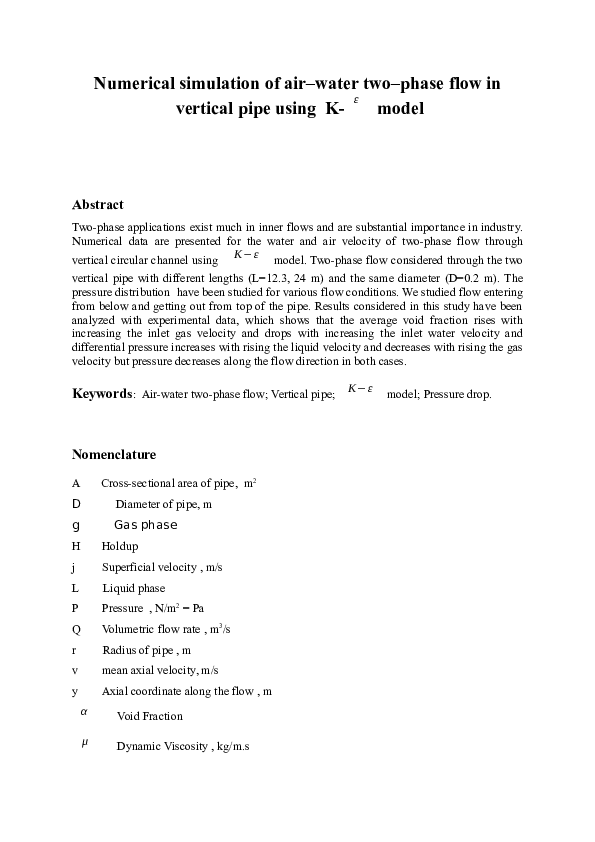 (DOC) ISI. vertical pipe