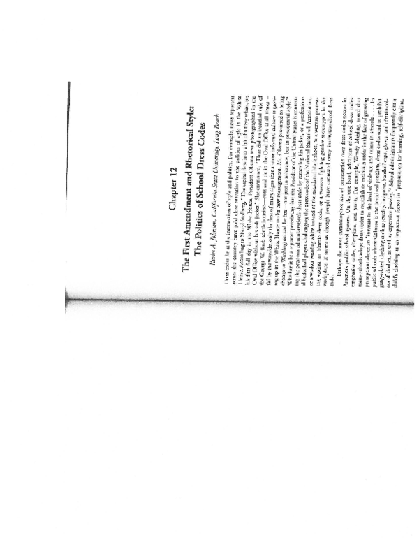 (PDF) First Amendment and Rhetorical Style The Politics of School