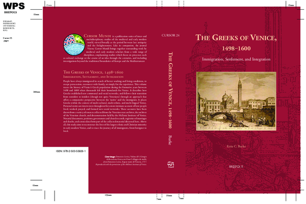 (PDF) CURSOR 24 The Greeks of Venice, 1498‒1600 Immigration, Settlement ...