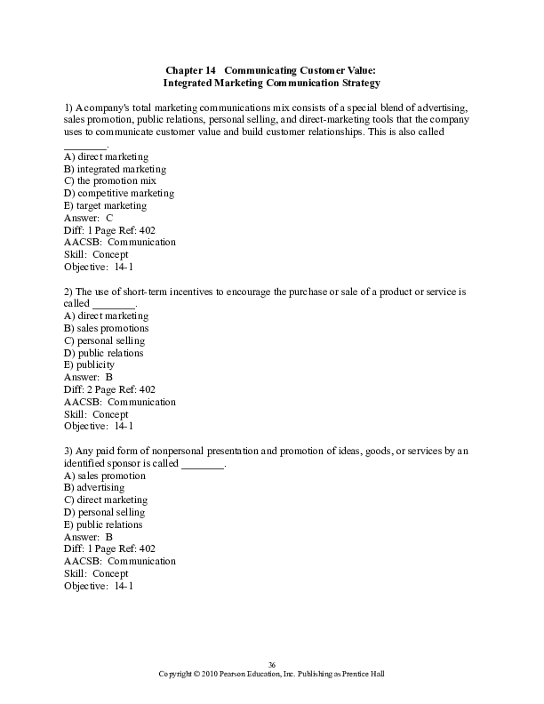 Doc Chapter 14 Communicating Customer Value Integrated Marketing Communication Strategy Jenna Martinez Academia Edu