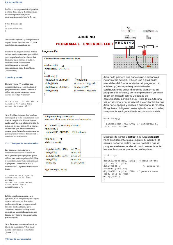 (DOC) ARDUINO PROGRAMA 1 ENCENDER LED EXTERNO