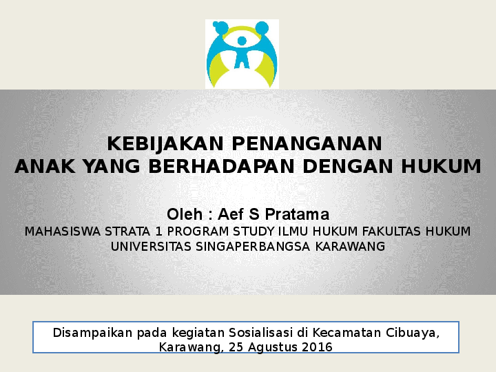wali kota memberikan BLT kepada anak-anak yang berhadapan hukum