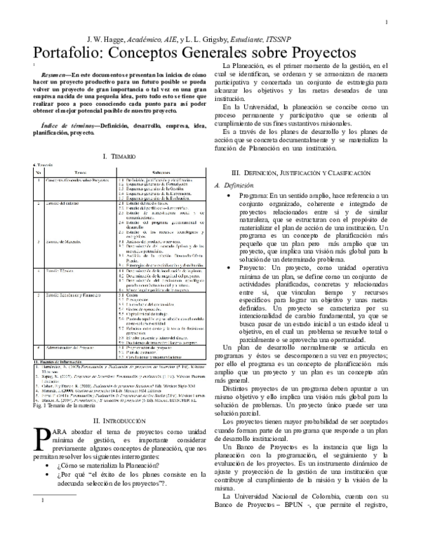 (DOC) Portafolio: Conceptos Generales sobre Proyectos