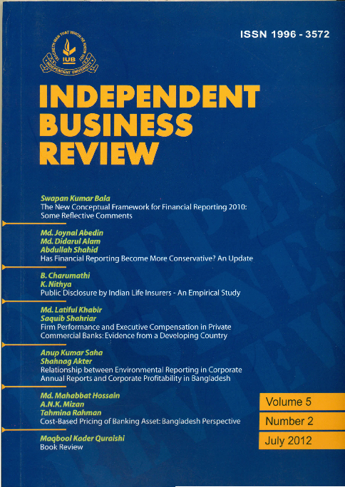 (PDF) Cost-Based Pricing of Banking Asset: Bangladesh Perspective