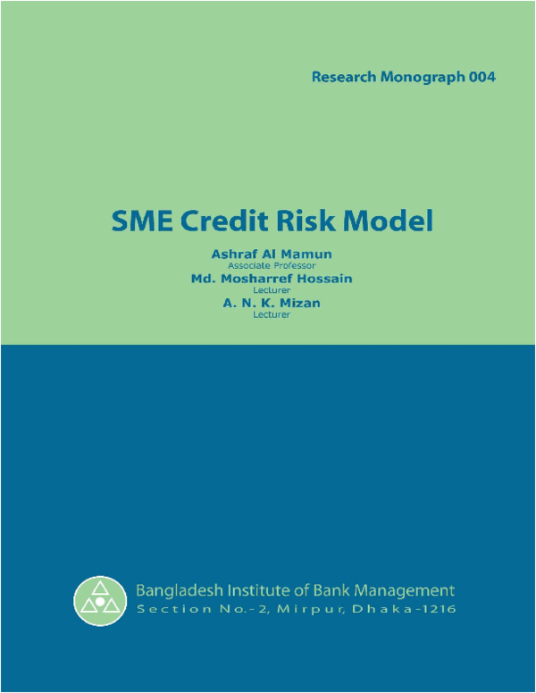 (PDF) SME Credit Risk Model