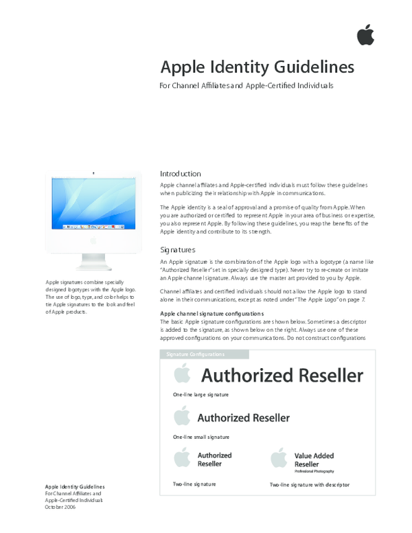 (PDF) Apple Identity Guidelines Apple Identity Guidelines For Channel