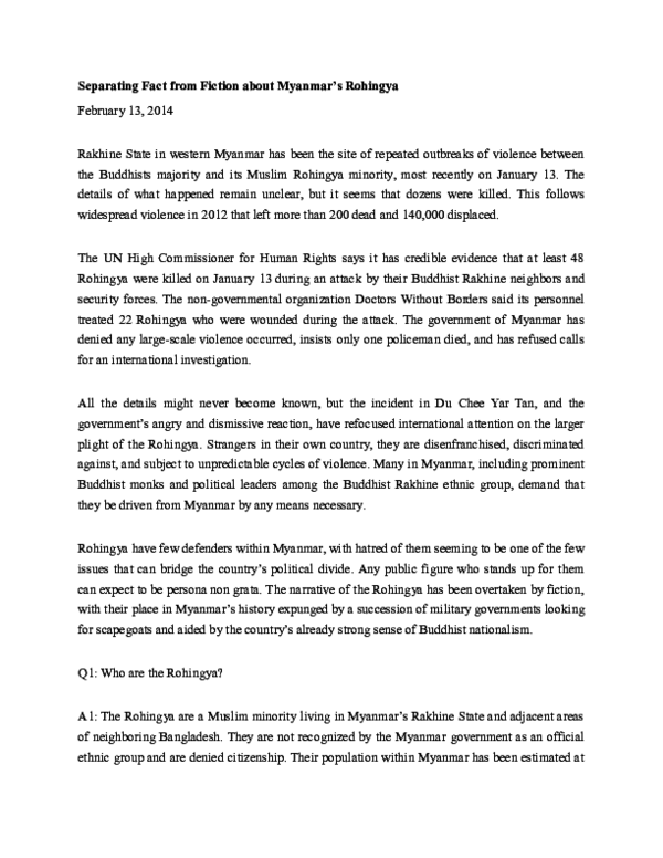 (DOC) Rohingya 14 Feb