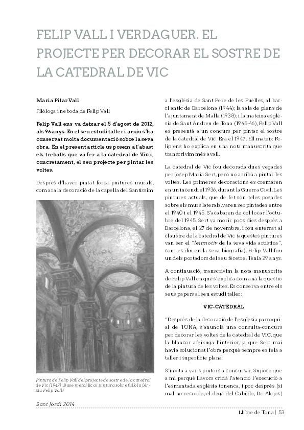 (PDF) VALL_Felip Vall i Verdaguer. El Projecte per decorar el sostre de