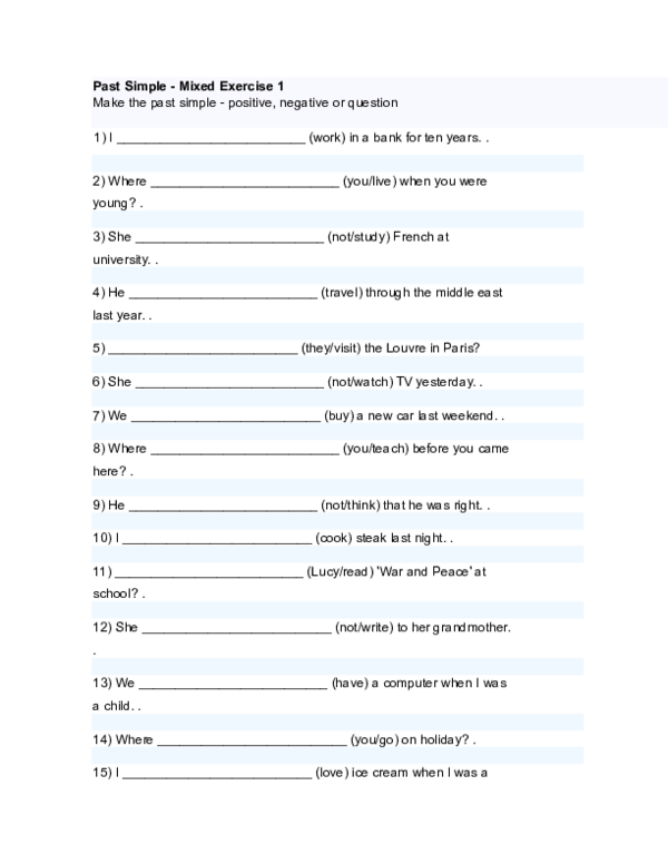 Passiv Englisch übungen Simple Past Simple Present (DOC) Present Simple, Past Simple, Present Continuos and Passive Voice