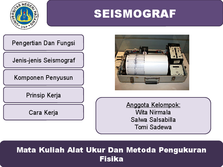 Ppt Kel 13 Seismograf Putri Rasti Academia Edu