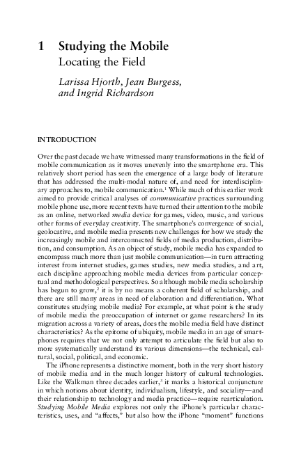 (PDF) Studying the Mobile Locating the Field (2012)
