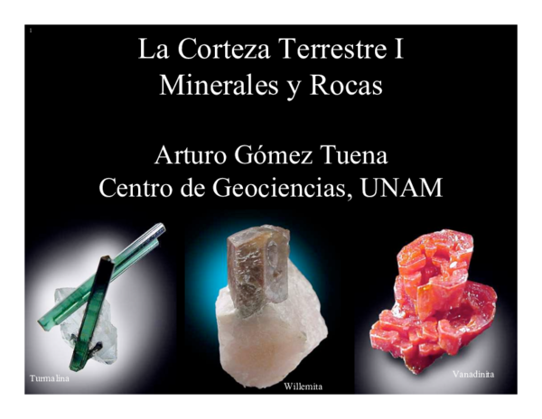 (PDF) La Corteza Terrestre I Minerales y Rocas