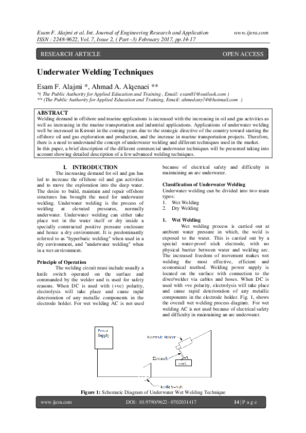 Underwater welding colleges picture