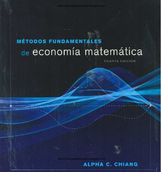 (PDF) Métodos Fundamentales de Economía Matemática de Chiang