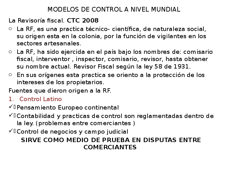 (PPT) ESCUELAS DE CONTROL ANGLOSAJON LATINO Lucho Virviescas