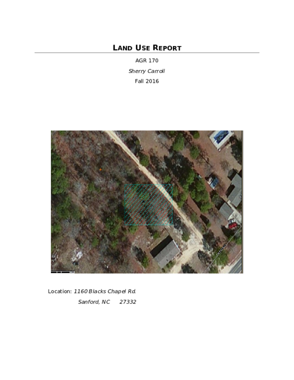 (DOC) Land Use Report