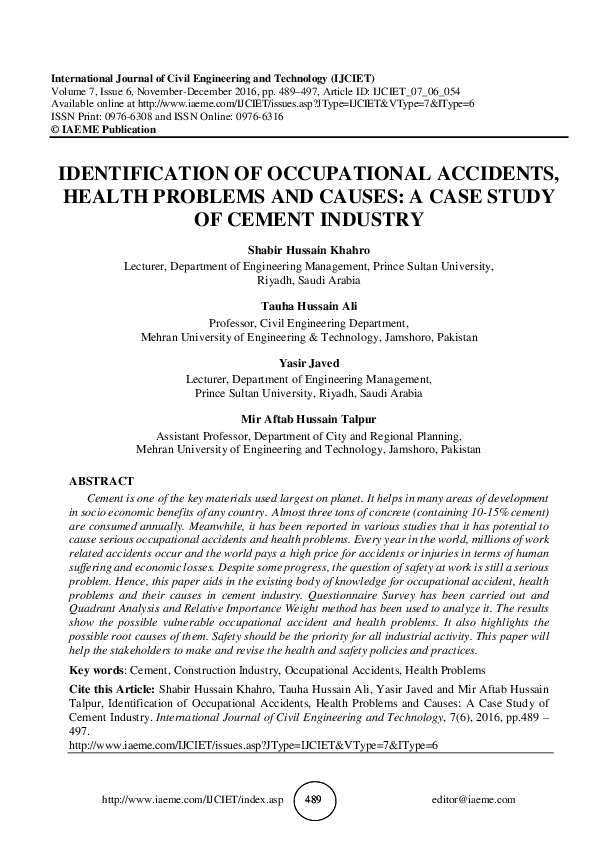 Identify the key problems and issues in the case study example image