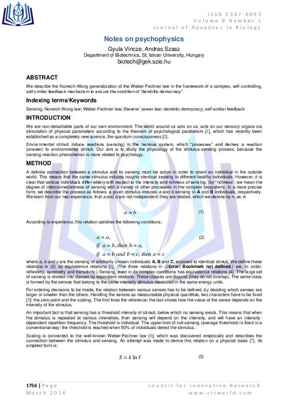 Psychophysics essay 06 image