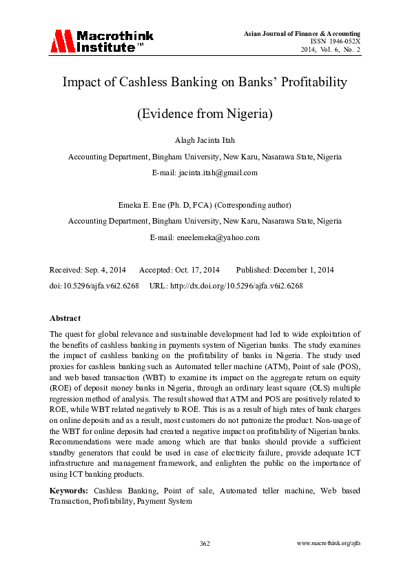 Cashless nigeria essay image