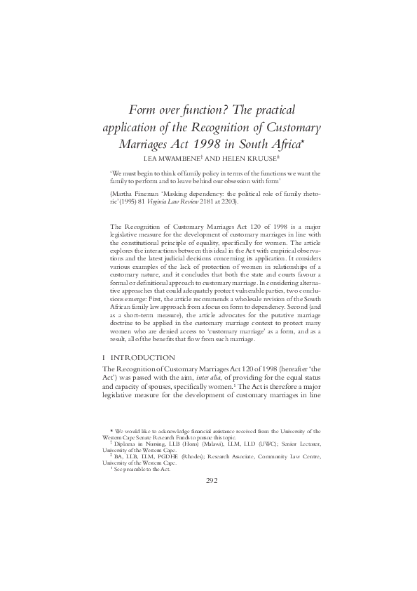  pdf form over function the practical application of the recognition