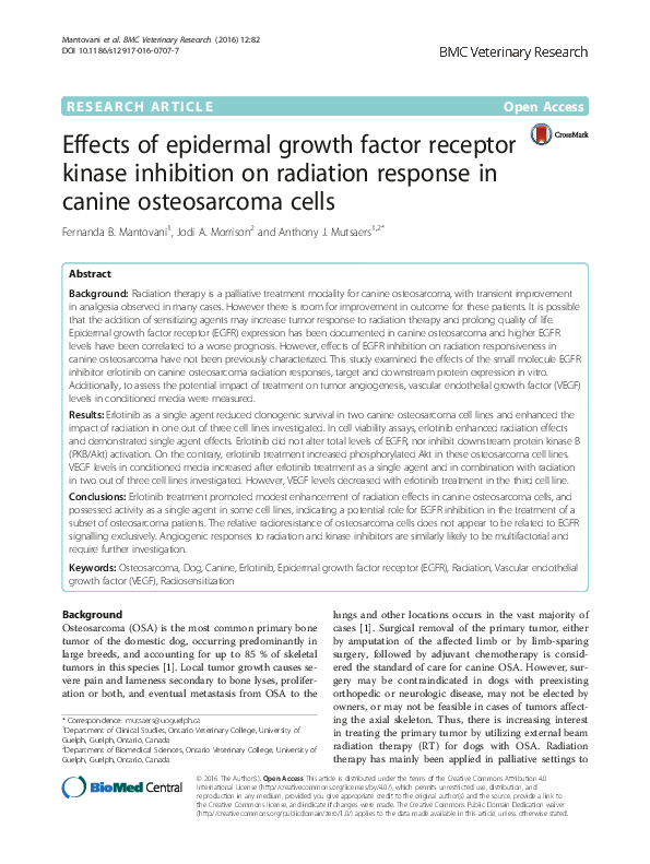 (PDF) Effects of epidermal growth factor receptor kinase inhibition on ...