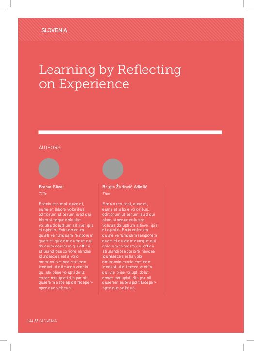 (PDF) Learning by Reflecting on Experience