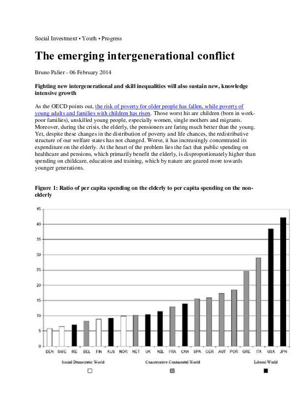 (PDF) The emerging intergenerational conflict