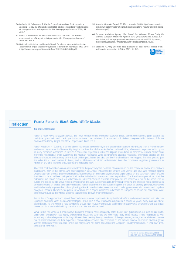  pdf frantz fanon s black skin white masks reflection