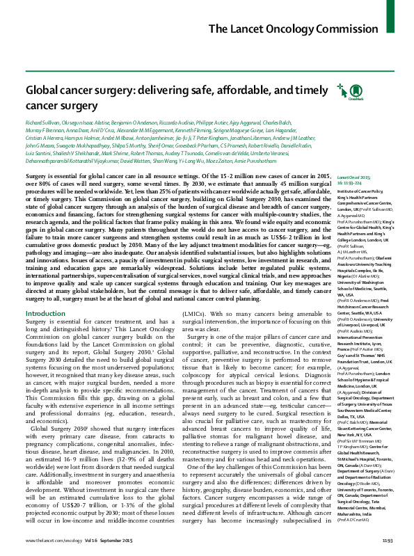 (PDF) Authorship trends in The Lancet Global Health Adithi Iyer