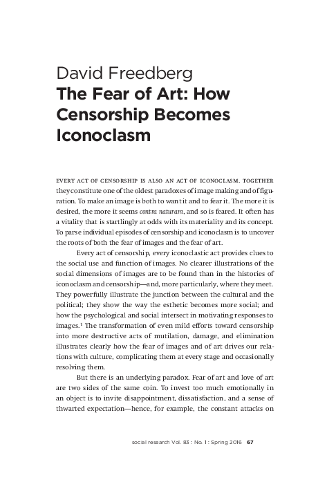 Censoring art debate image