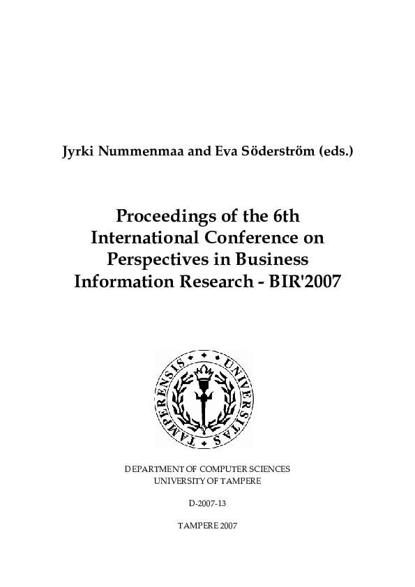 (PDF) A New Care Concept Making Collaborative Home Care Work Benkt