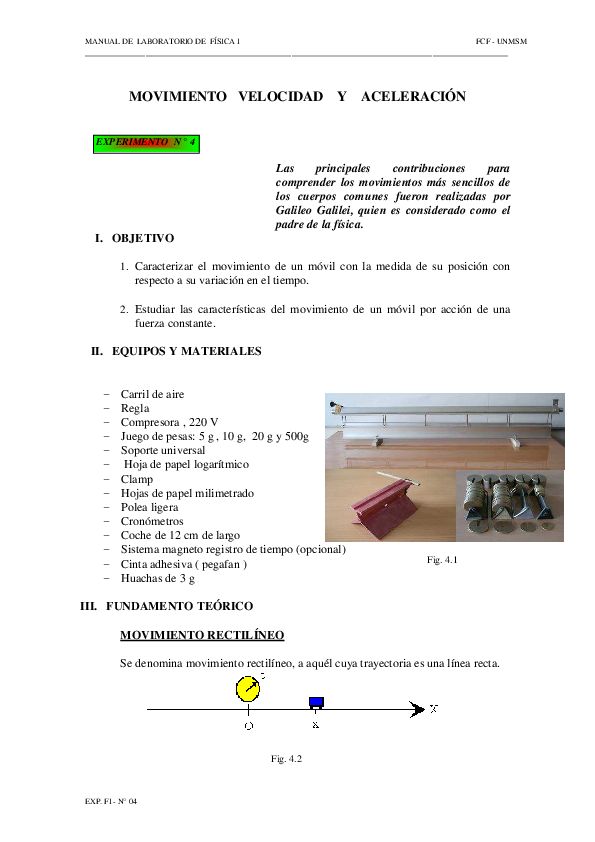 MOVIMIENTO VELOCIDAD Y ACELERACIÓN