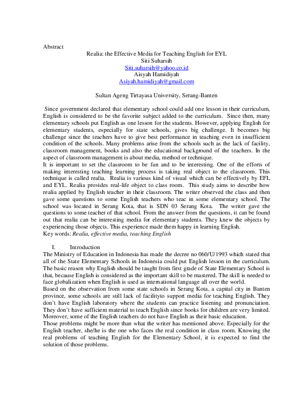 Example of real objects image