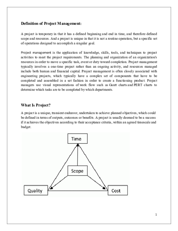 PDF Definition Of Project Management What Is Project Saiful Islam PDF Definition Of Project Management What Is Project Saiful Islam
