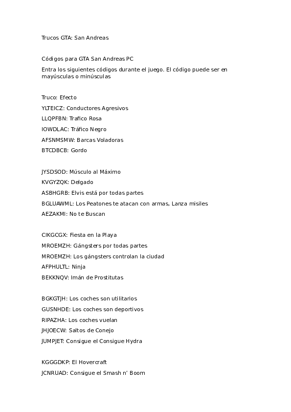 (DOC) Trucos GTA jsjs angel Academia.edu