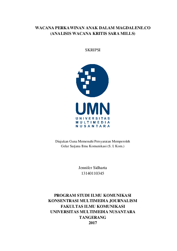 PDF) Child Marriage Discourse in Indonesian Alternative Media ...
